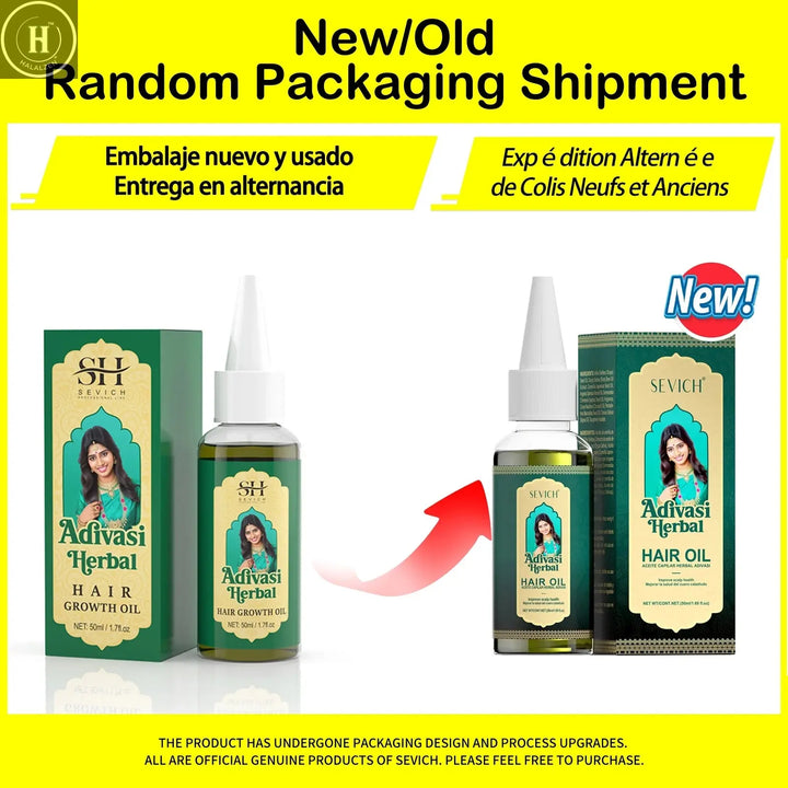 Ayurvedic Hair Growth Oil India Adivasi Organic Hair Growth Serum Anti Hair Loss Fast Regrowth Thicken Oils Hair Growth Products HALALZEN