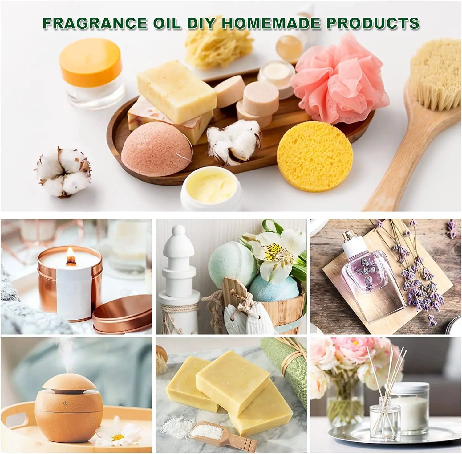 EUQEE 6pcs/set Fragrance Oil Gift Kit For Diffuser Coffee Bakery Harvest Spice Pumpkin Pie Forest Pine Sweet Fruit Aroma Oils HALALZEN