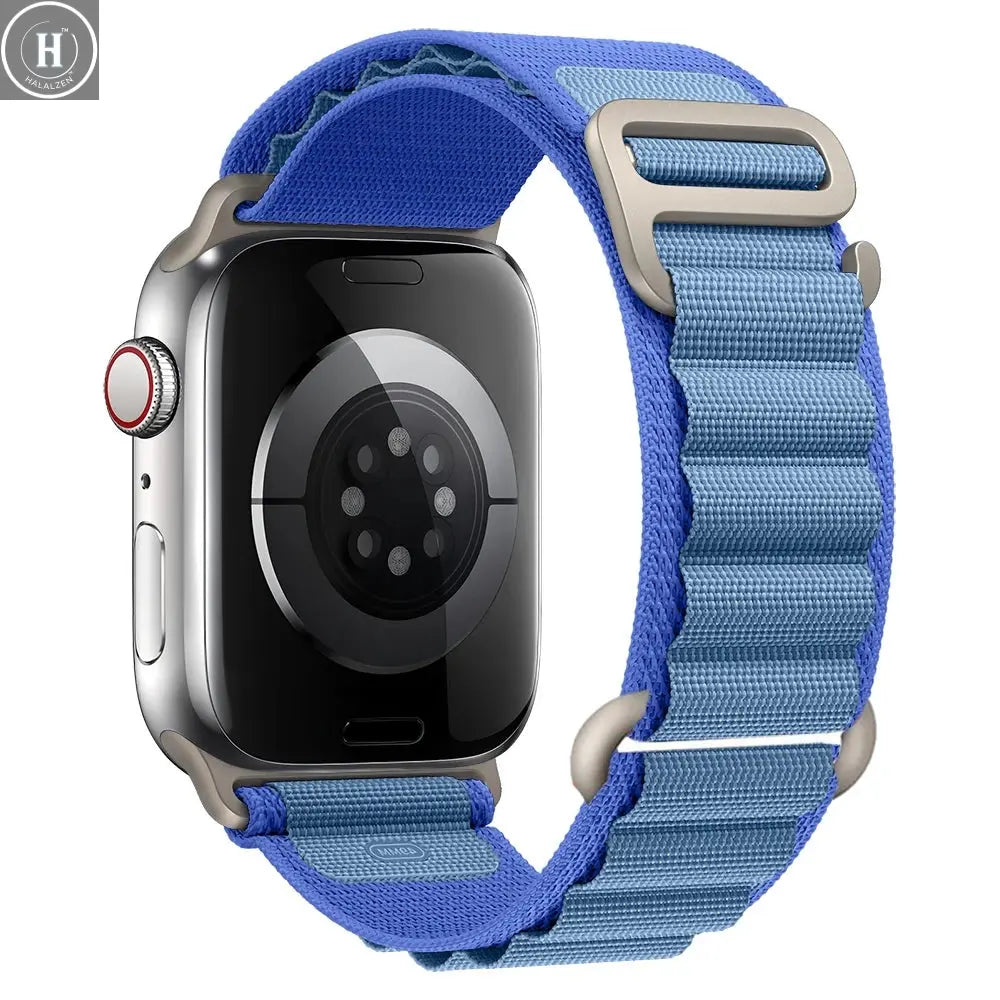 for Apple watch Straps 45mm 46mm 49mm 42mm iwatch Band 44mm 40mm Nylon Alpine bracelet correa Series 10 9 8 7 6 11 SE Ultra 2 3 HALALZEN