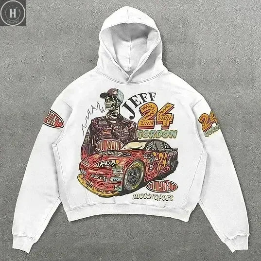 Explosions of New Harajuku Zipper Hooded Sweater Street Men and Women Retro Shirt Sweatshirt Gothic Jacket Hooded Couple Sweater HALALZEN