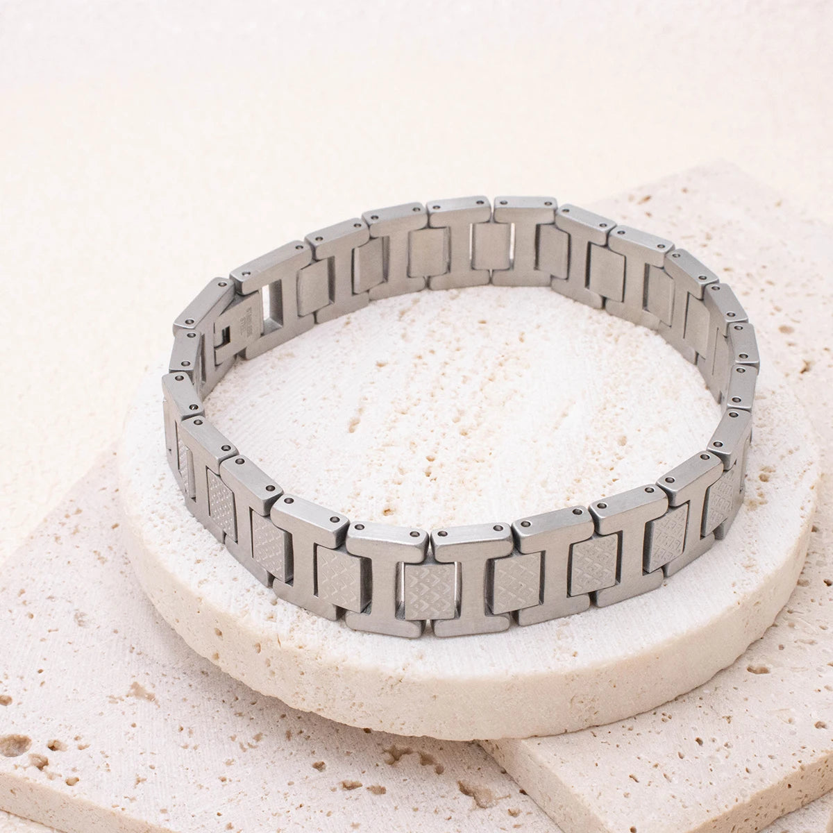 12MM Width Watch Strap Stainless Steel Bracelet Women/Men Fashion Minimalist Punk Style Bangle Party Holiday Jewelry Gifts