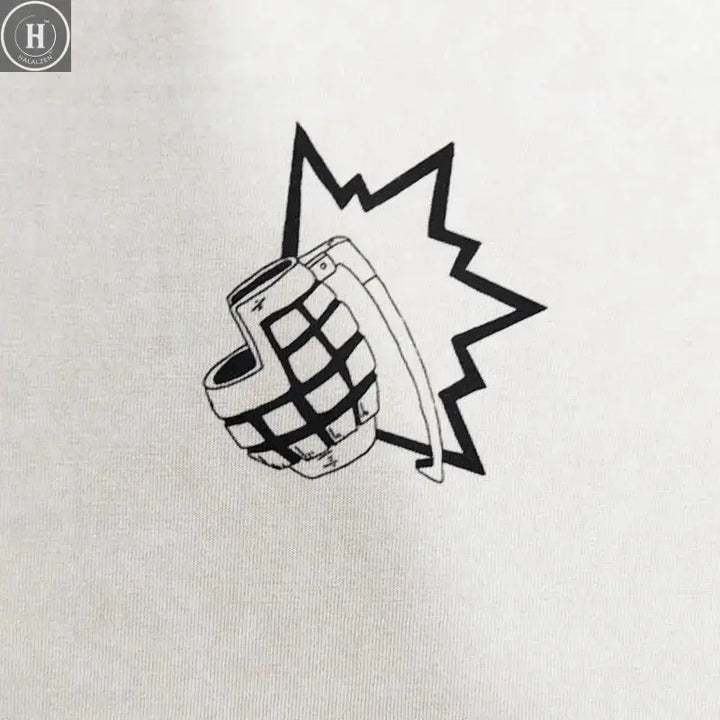 Anime Bakugou Katsuki T Shirt My Hero Vintage Washed Tops Tees Harajuku Manga Short Sleeve Oversized T-shirt 100% Cotton HALALZEN