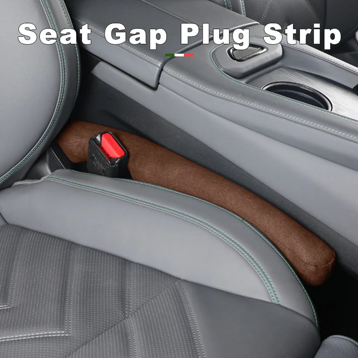 Suede Leakproof Car Seat Side Gap Filler - Seam Filling Strip for Auto Seats, Vehicle Interior Mouldings Decoration Accessories