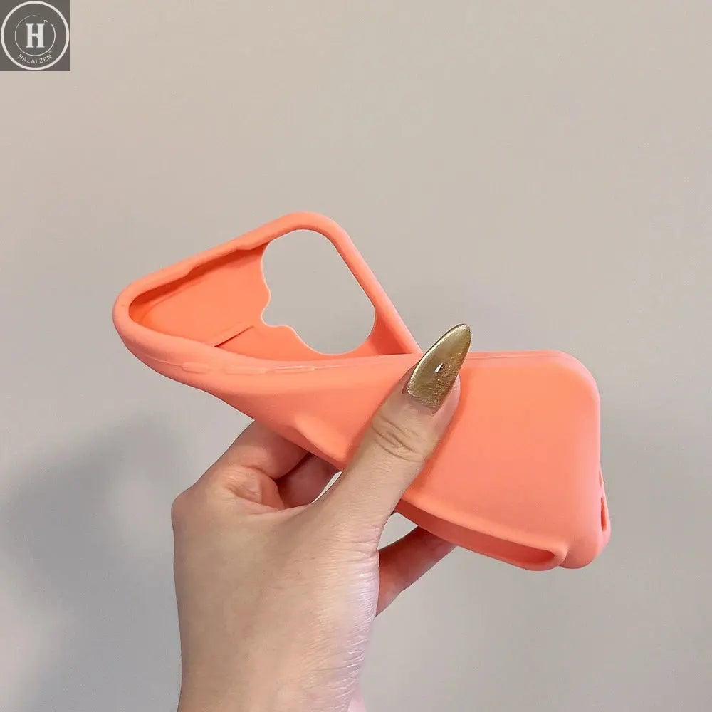 INS Lipstick Silicone Phone Case For iPhone 11 13 16 15 14 13 12 Pro Max 16 Plus Portable Lip Gloss Holder Soft Silicone Cover Halalzen UK