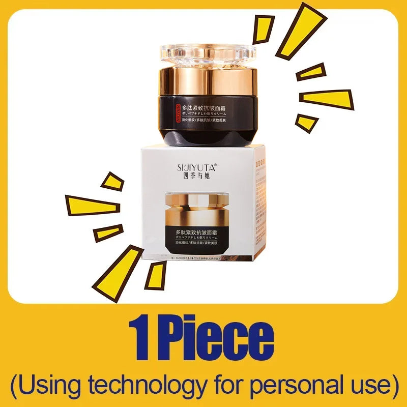 Polypeptide Anti-Wrinkle Firming Face Cream Deep Hydration Brighten Dull Skin  Minimize Fine Lines Moisturizing Day Night Cream HALALZEN
