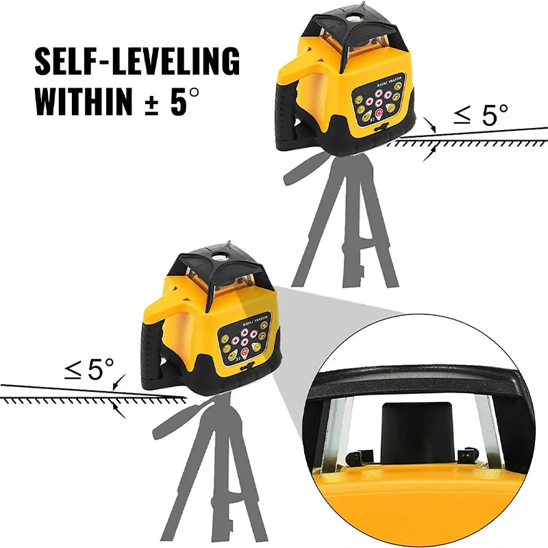 Automatic Rotary Laser Level 600m Red Green Self-Leveling Professional Powerful Vertical Horizontal Scanning Measurement Tools