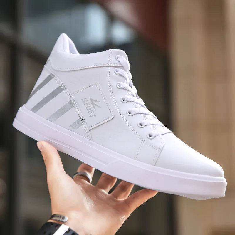 High-Top Casual Shoes for Men Non-Slip Student Male Sneakers New Winter Footwear