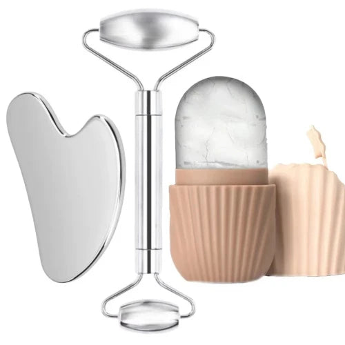 Ice Face Roller &amp; Gua Sha Facial Massage Tool