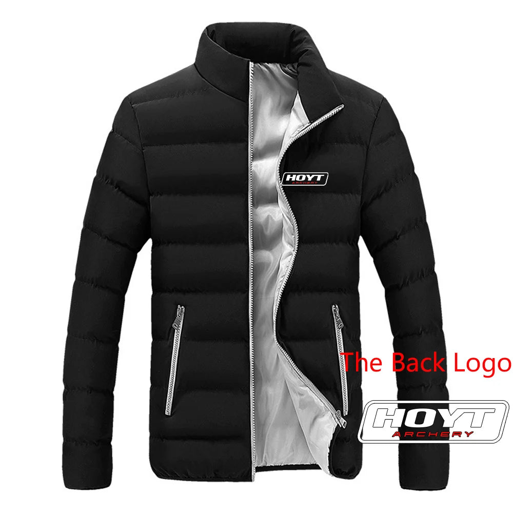 Hoyt Archery Hunting 2024 Men New Autumn And Winter Printing Warm High Quality Leisure Four-Color Cotton Jacket Hoodie Tops