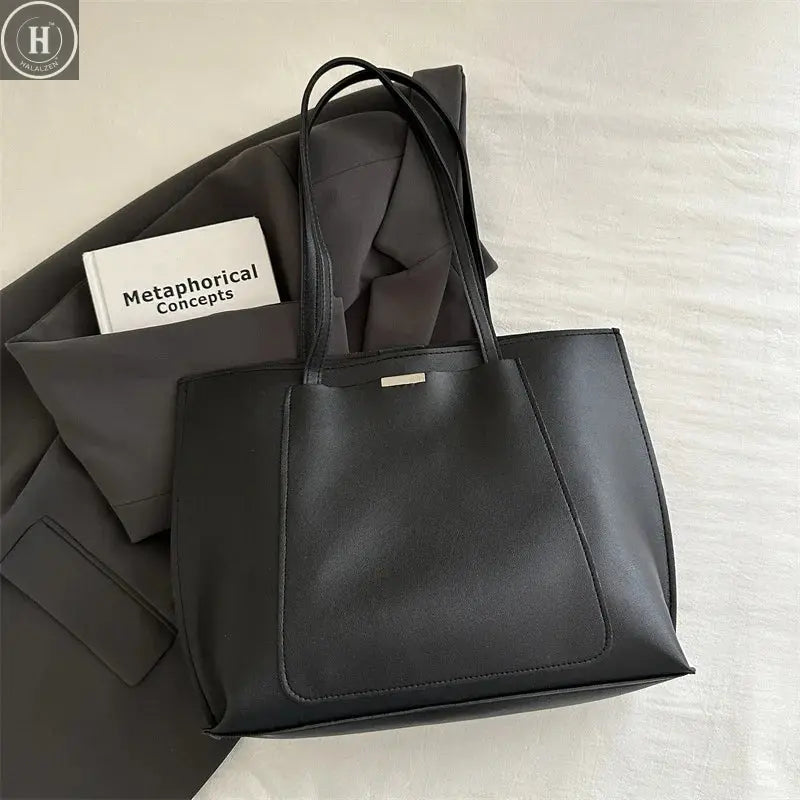 New Large-capacity Shoulder Bag, Trendy Tote Bag, New Retro Commuter Handbags, 2026 Winter Trend Korean Shoulder Bags for Women HALALZEN