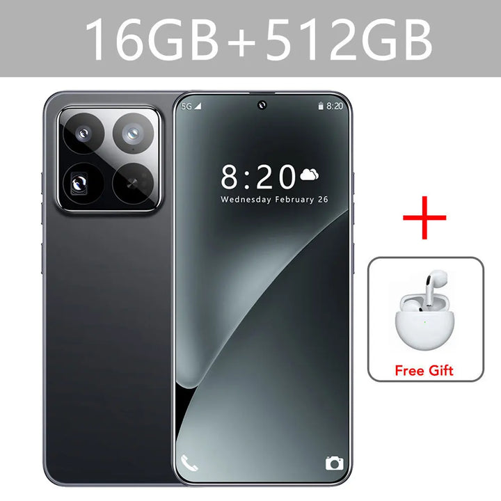 Case For 14T Pro Cheap Cellphones Original 7.0HD Global Version Mobile Cell Phones 4G 5G Dual SIM 5000mAh Android 13 Smartphone