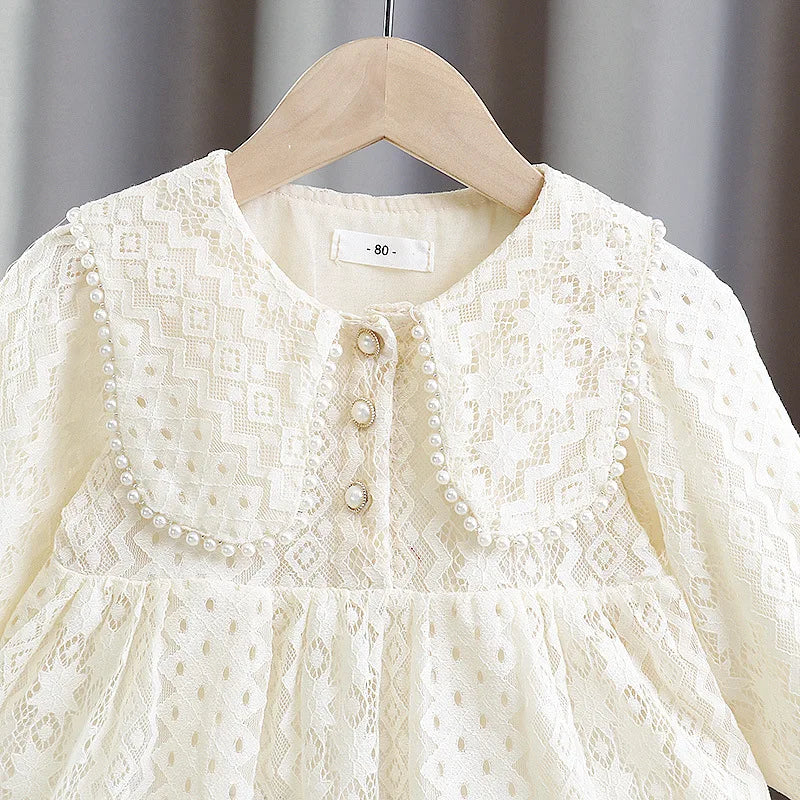 Lace Long Sleeve Dresses Baby Girls Cloths