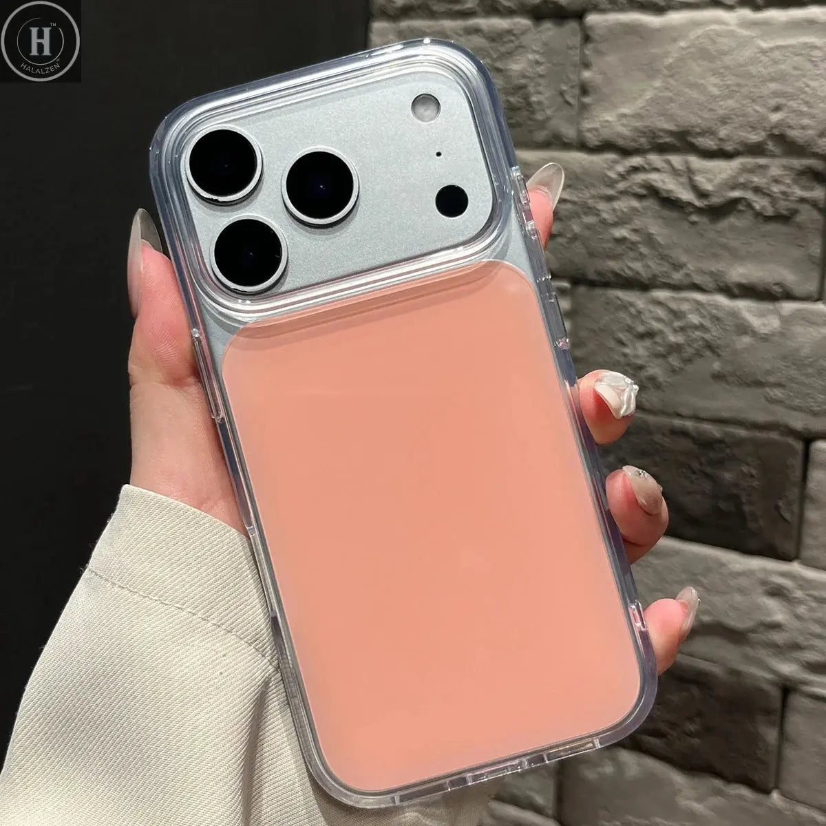 Fashion Color Block Transparent Edge Phone Case For iPhone 15 16 17 Pro Max 17Air TPU Shockproof Armor Shell for 17pro 16proMax Halalzen UK