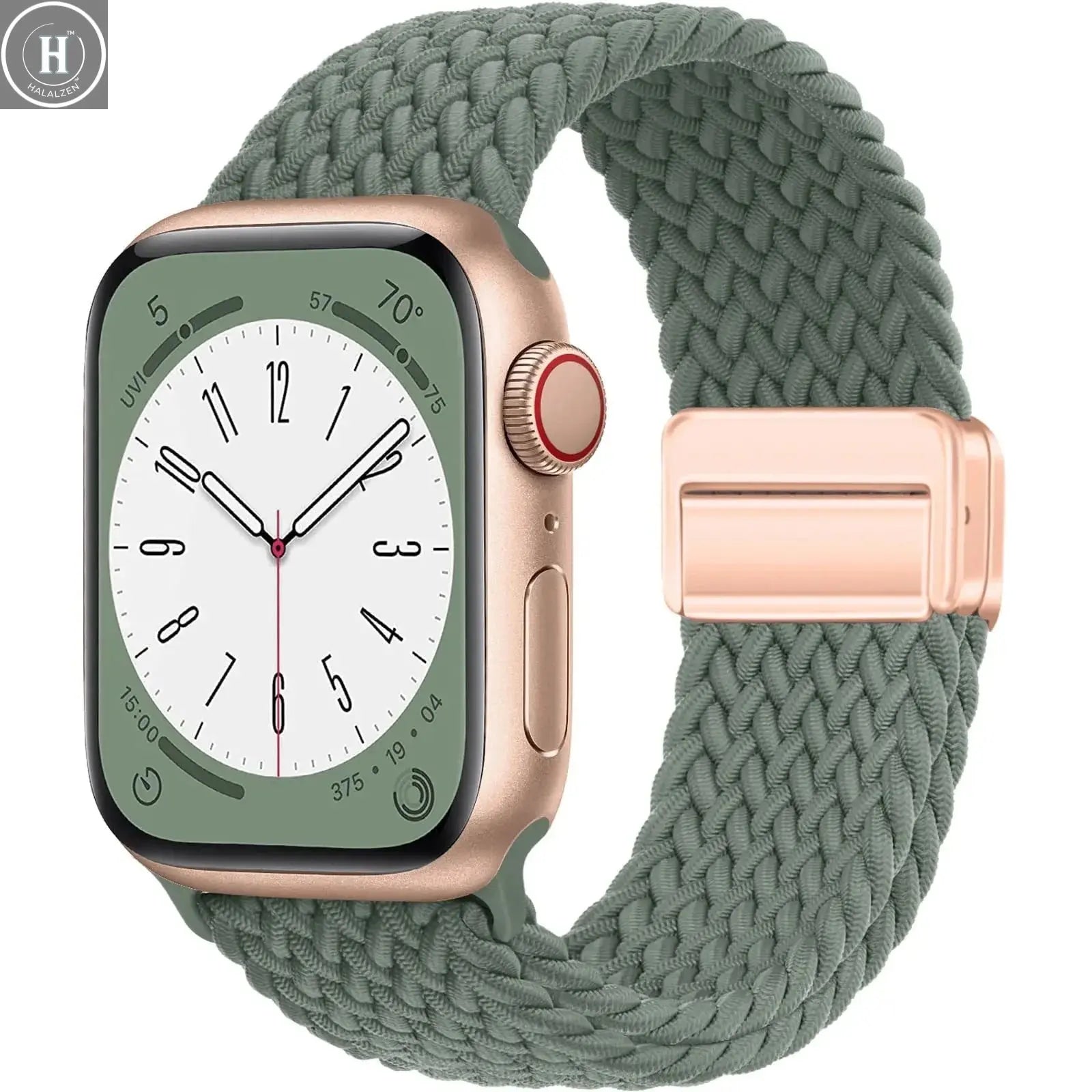 Braided Strap For Apple Watch Bands 40mm 45mm 41mm 44mm 42/46mm 49mm magnetic Bracelet iWatch series se 7 5 6 8 9 10 11 Ultra3 2 HALALZEN
