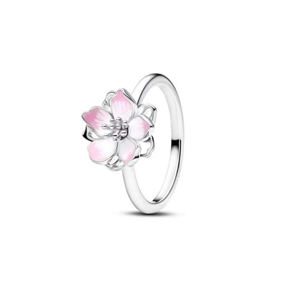 2026 Hot Selling 925 Silver, Heart-shaped, Butterfly,Flower Ring, Suitable for European Women's Exquisite Charm Jewelry Gifts ﻿