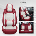  White Red 5 Seat