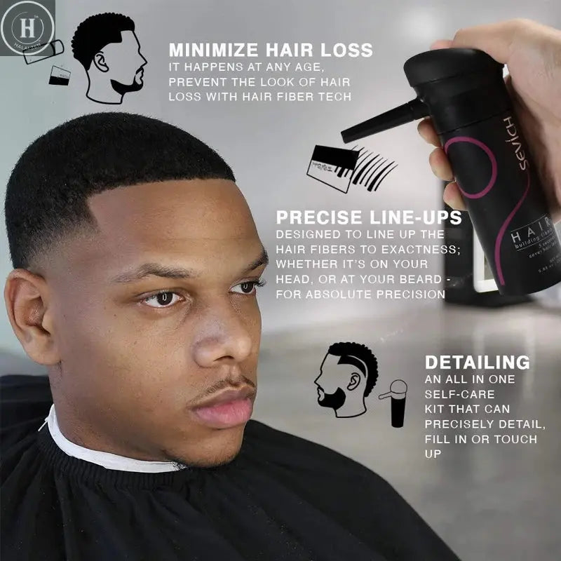 SEVICH Hair Building Fiber Set Cover Sparse Hair Or Bald Spots Hair Loss Regrowth Treatment Keratin Hair Fiber Powder Applicator HALALZEN