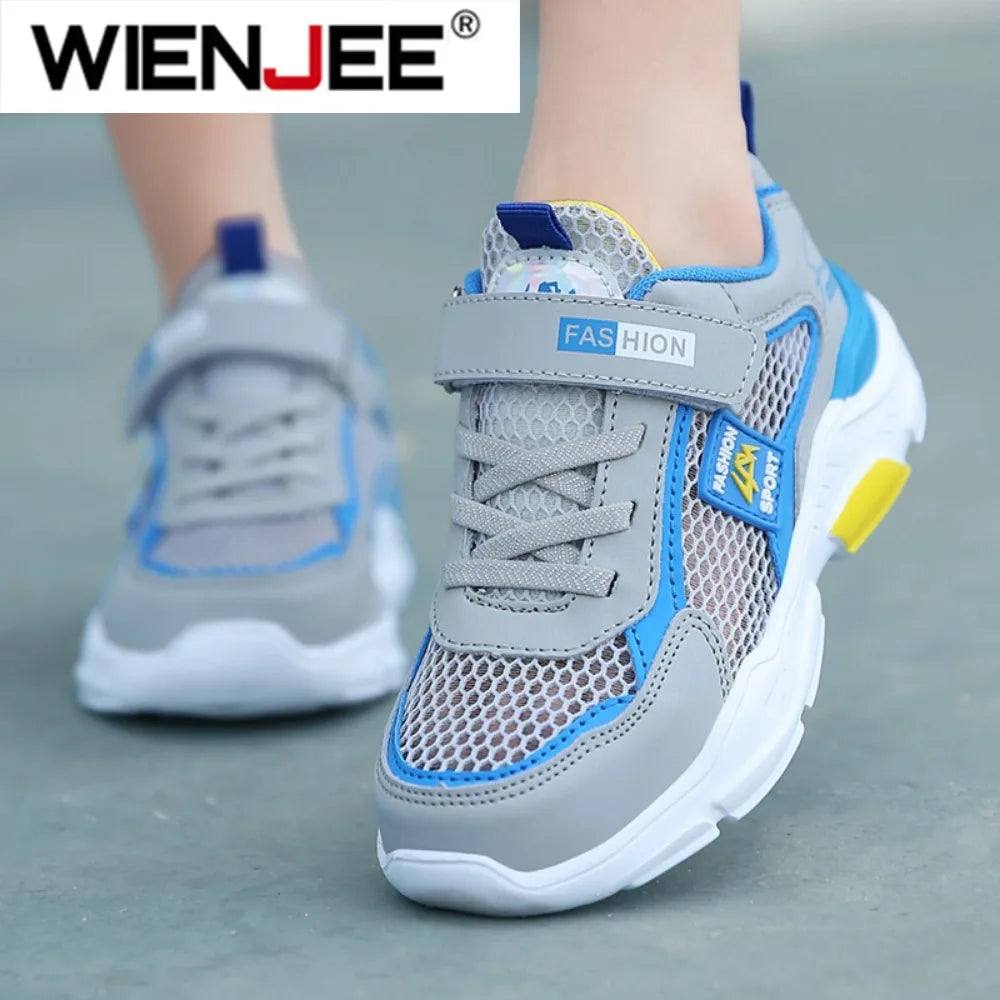 Summer Single Net Breathable Boys Sport Shoes Children Sneakers Rubber Leisure Trainers Casual Kids Sneakers