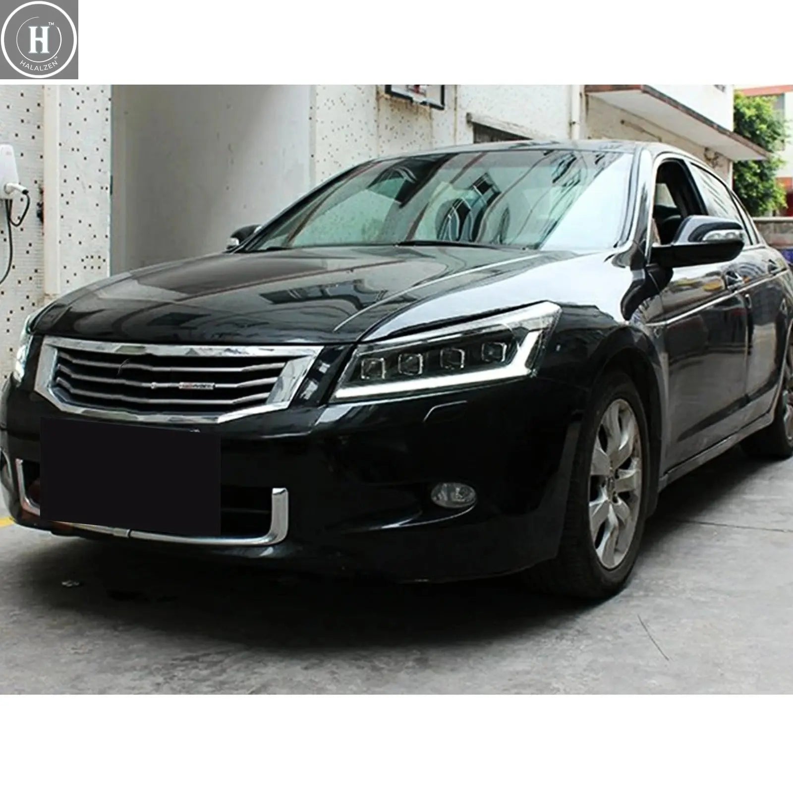 LED Headlights for Honda Accord 2008-2012 EX LX 8th Gen Sedan DRL Projector Sequential Turn Signal Front Lamps Assembly HALALZEN