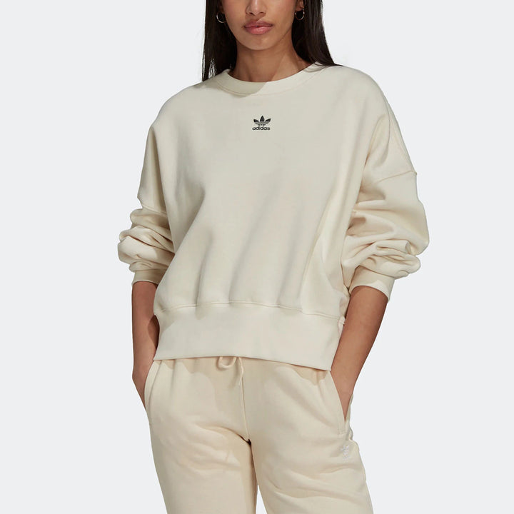 Adidas Official Authentic Women's Round Neck Logo Print Sportswear Hoodie H40022