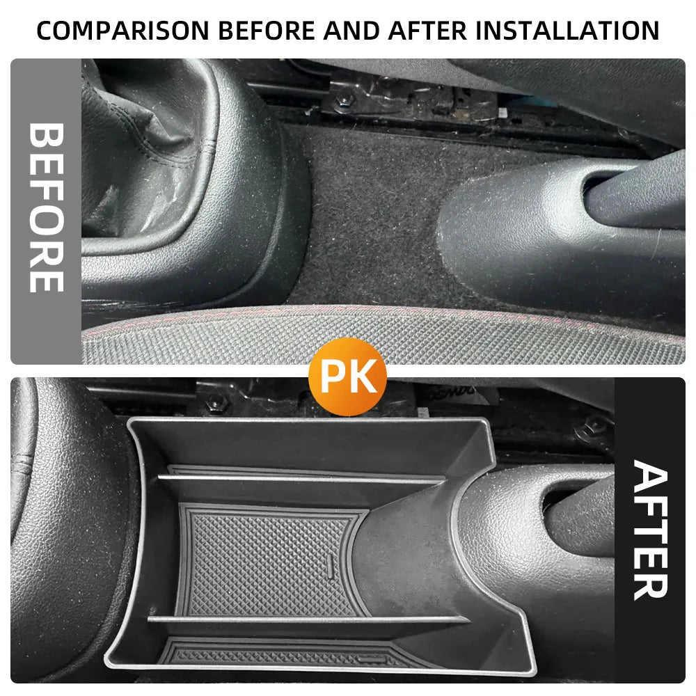 For Volkswagen VW UP 2013-2021 Car Center Console Armrest Storage Box Car Organizer Stowing Container Interior Accessories