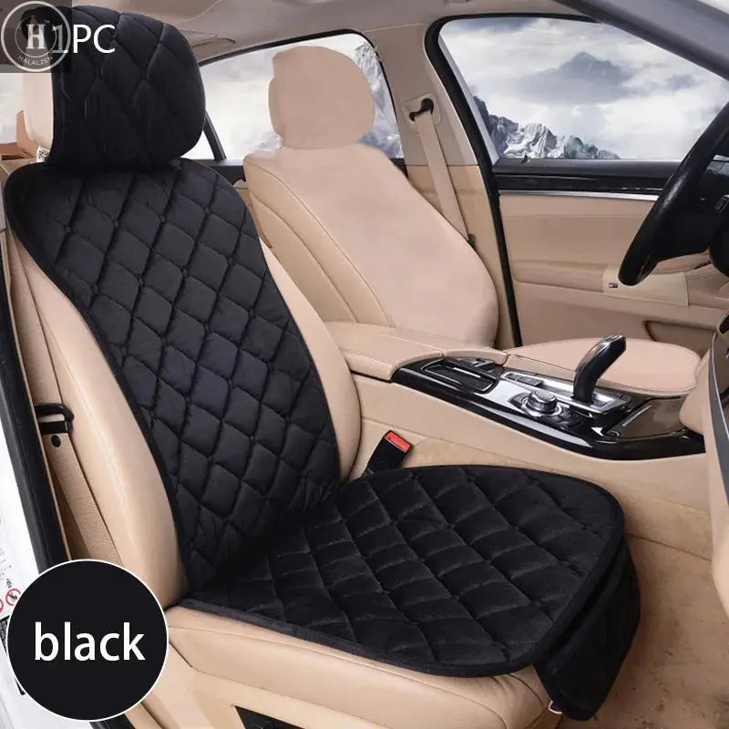 Pink Car Seat Cover For Women Girls Cute Car Seat Cushion Universal Plush Interior Protection Mat Pad Auto Cover Accessories HALALZEN