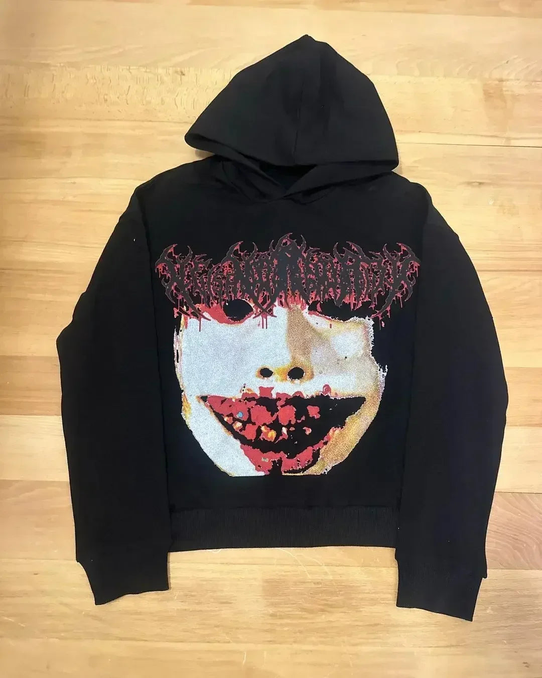 Harajuku Drolandmiller Hoodies Women Goth Streetwear Tops Gothic Grunge Couples Sweatshirt Oversized Hoodie Y2k Clothes