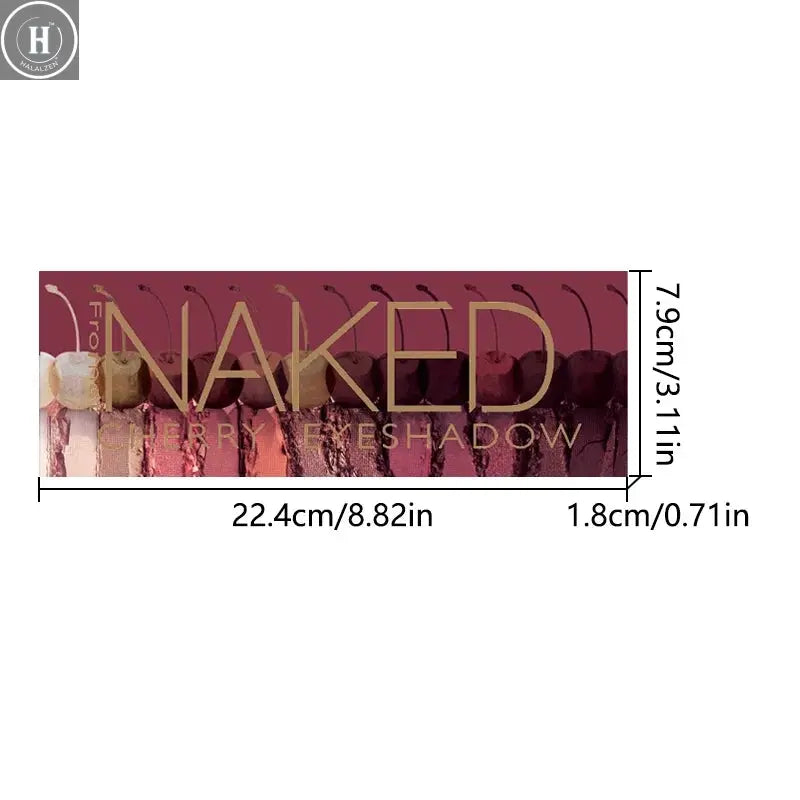 12-color eyeshadow palette, mirror packaging, pearlescent shimmer, stage makeup effect, long-lasting, easy to apply, waterproof HALALZEN