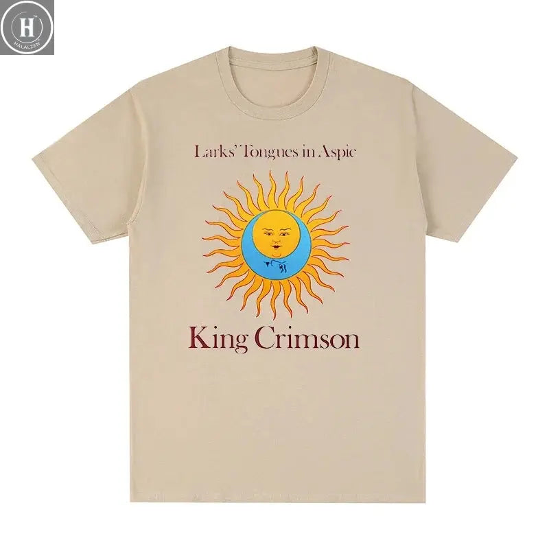 King Crimson Rock Music Printed Graphic Band T-shirt Cotton Men T Shirt New TEE TSHIRT Womens Tops HALALZEN