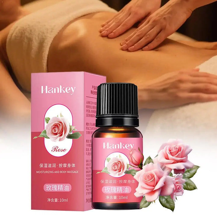 Rose Ginger Mugwort Massage Essential Oil, Scraping And Unblocking Meridian Essential Oil, Body Massage Oil For Body Skin care HALALZEN