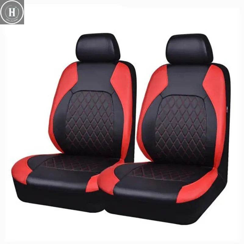 PU Leather Car Seat Covers Airbag Compatible Car Interior Accessories Front/ Rear/ Full Set Cover Cushion Universal Fit Most HALALZEN