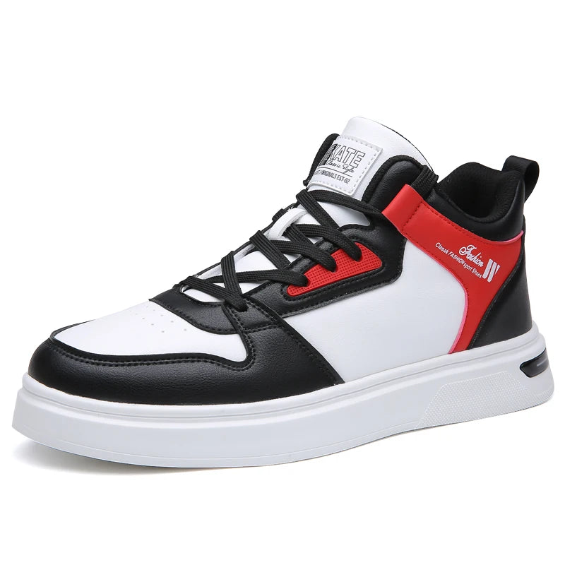 Mens Board Shoes 2025 New Autumn Winter Thick Velvet Warmth Comfort Sports Leisure Shoes Fashion High Top Flat Walking Shoes Man