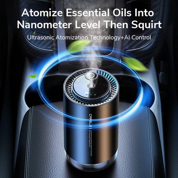 Cafele Ultrasonic Aroma Diffuser Car Air Purifier Portable Home Air Freshener Car Perfume Flavoring For Car Vehicle Supplies