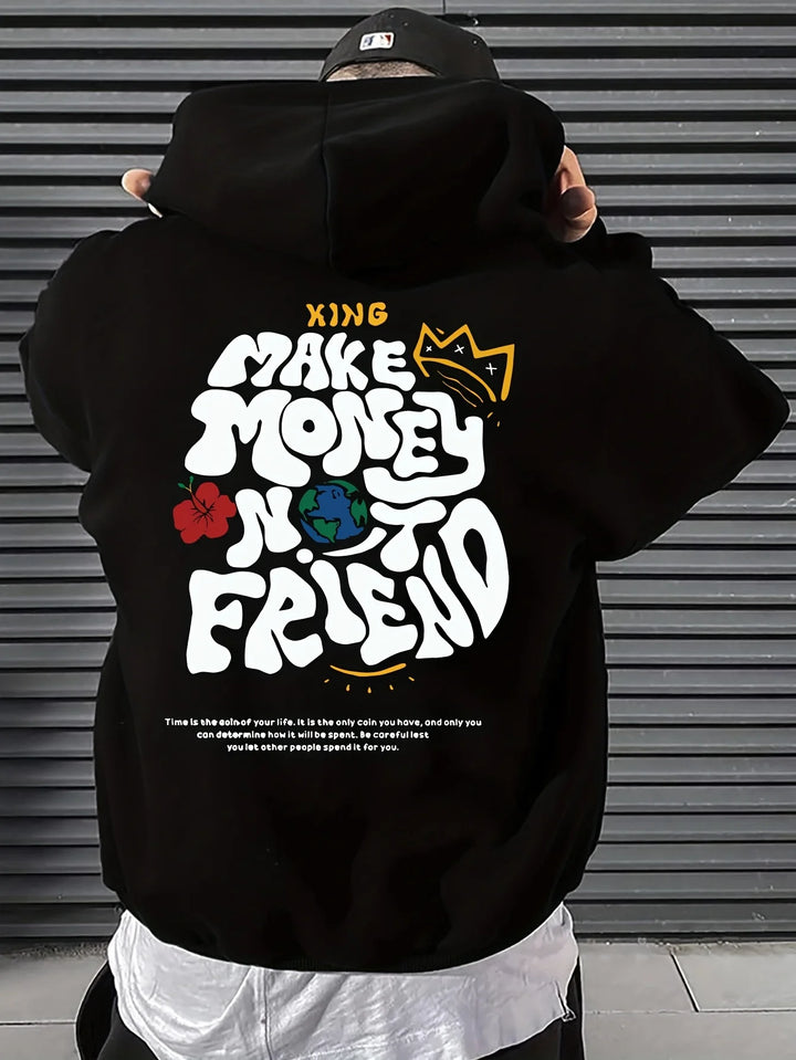 Printed Men's Hoodies Men's Casual Graphics Long Sleeve Hoodies With Kangaroo Pocket Sweatshirts