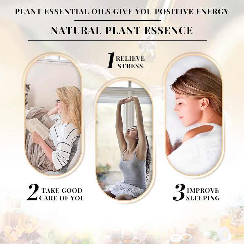 30ML Pure Jasmine Rose Mint Lavender Vanilla Essential Oil for Diffuser, Humidifier, Massage, Skin Hair Care, Soap Candle Making HALALZEN