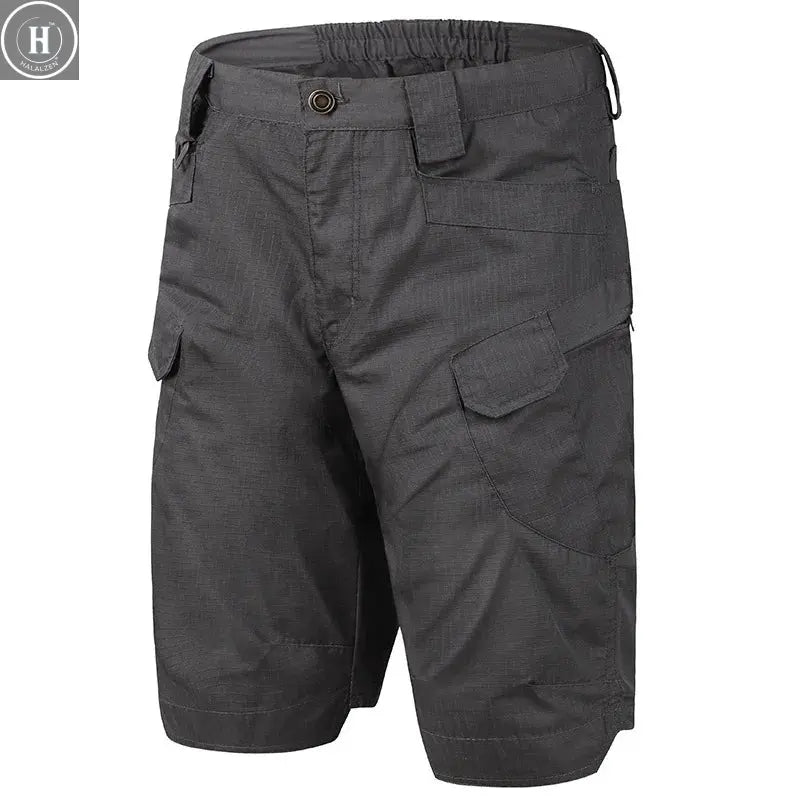 Outdoor Multi-Pocket Shorts Mens Summer Tactical Casual Shorts Waterproof Quick-dry Combat Pants Lightweight Training Shorts HALALZEN