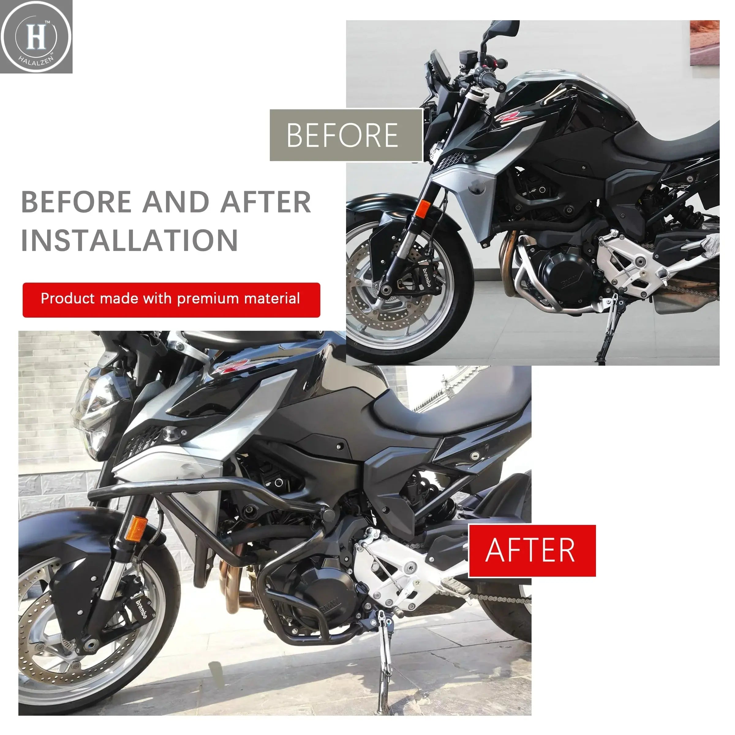 For BMW F 900R F 900XR F900 R/XR 2020 2021 New Motorcycle Highway Engine Guard Crash Bar Frame Bumper Fairing Protector Bar HALALZEN