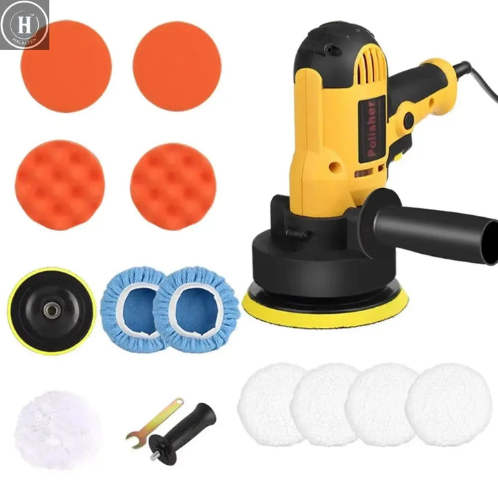 220V Electric Car Polisher Machine 3700rpm Adjustable Speed Car Polishing Machine Auto Sanding Waxing Tools Car Accessories HALALZEN