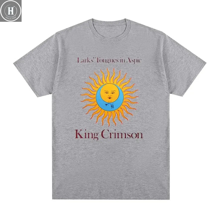 King Crimson Rock Music Printed Graphic Band T-shirt Cotton Men T Shirt New TEE TSHIRT Womens Tops HALALZEN