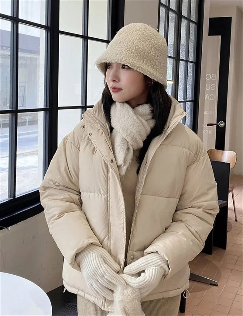 2024 New Winter Jacket Women Parkas Female Thicken Warm Jacket Cotton Padded Parka Loose Snow Coat Waterproof Outwear