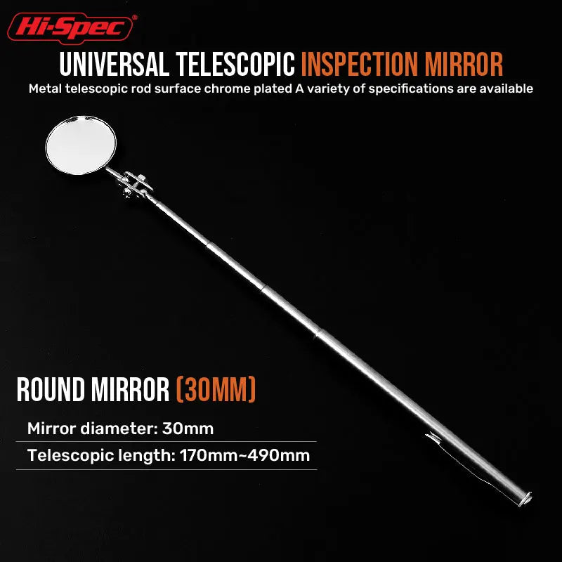 Extendible Inspection Rotatable Mirror Auto Telescoping Inspection Round Mirror Extending Hand Tools Set Detection Tool
