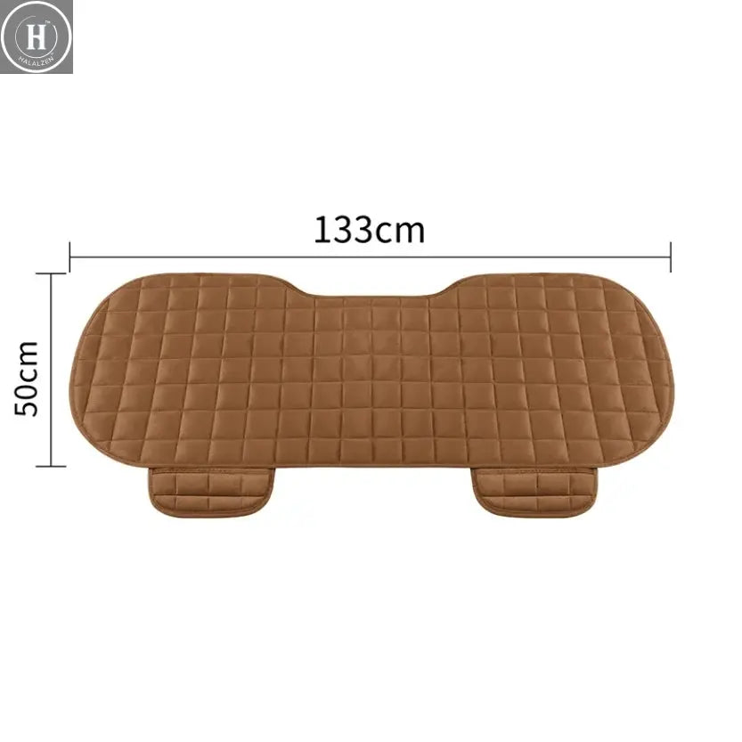 Car Seat Cover Front Rear Flocking Cloth Cushion Non Slide Winter Auto Protector Mat Pad Keep Warm Universal Fit Truck Suv Van HALALZEN