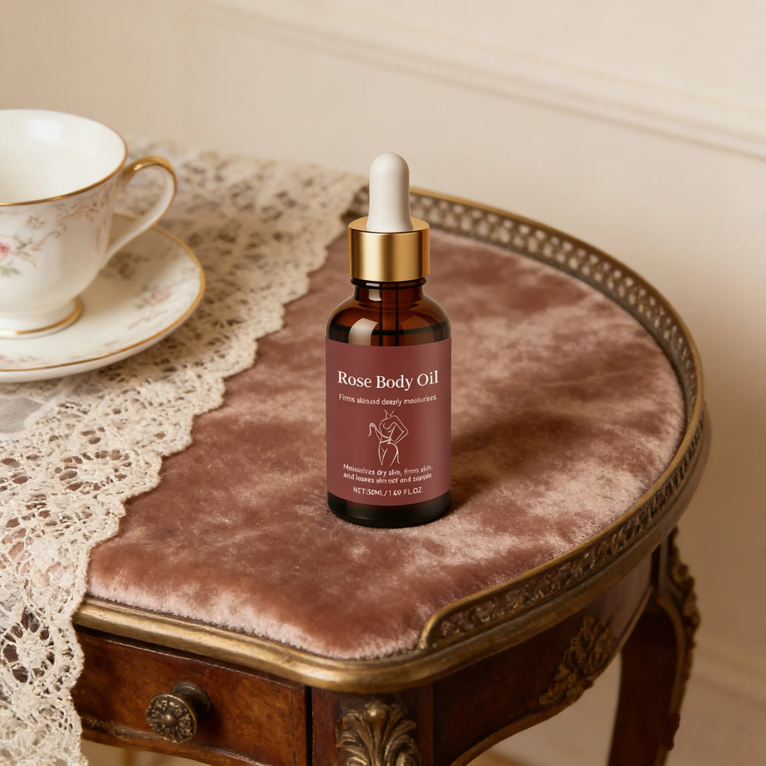 Rose Body Essential Oil Lasting Fragrance Natural Plant Oil Scraping Massage Charming Women Romantic Spa Moisturizing Essences