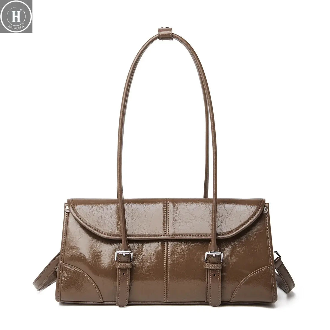 FOXER 2026 New Women's Shoulder Bag Genuine Leather Female Oversized Underarm Bag Versatile Commuting  Large Capacity Handbag HALALZEN