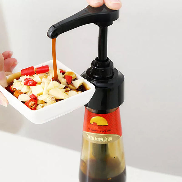 Pressure Oil Sprayer Scalable Pipe Push Type Syrup Bottle Nozzle Household Oyster Sauce Pump Tools Kitchen Accessories Halalzen