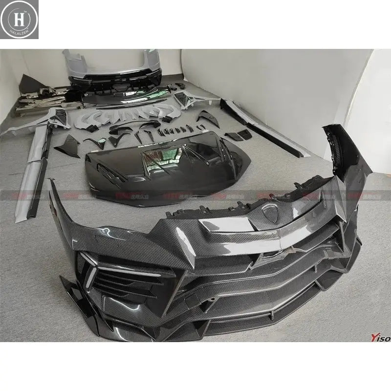 Suitable for urus modified MANSOR 3rd generation dry carbon fiber body kit front and rear bumpers side skirt hood HALALZEN