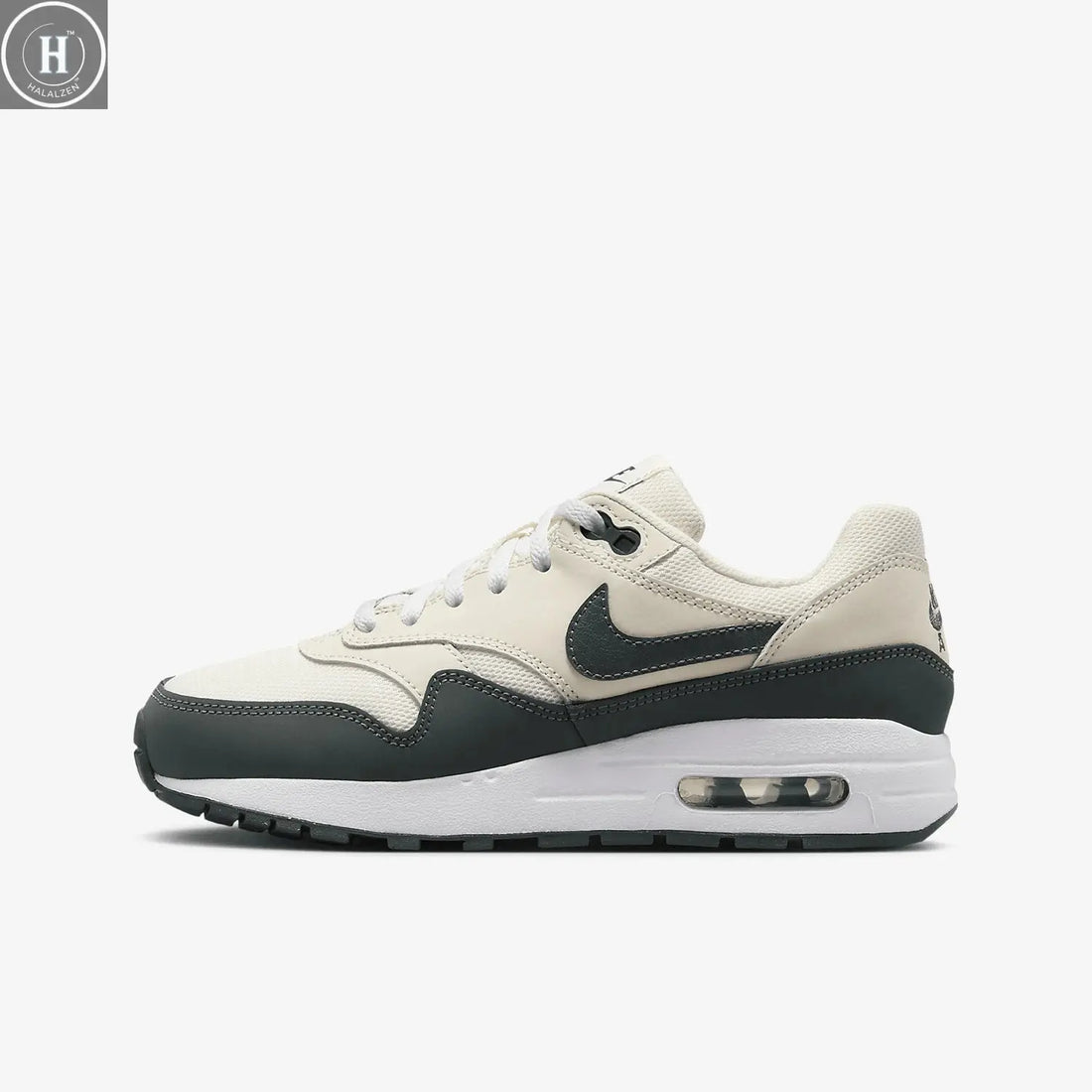 Nike genuine Air Max1 GS women's large children's air cushioned lightweight running shoes DZ3307-113 HALALZEN