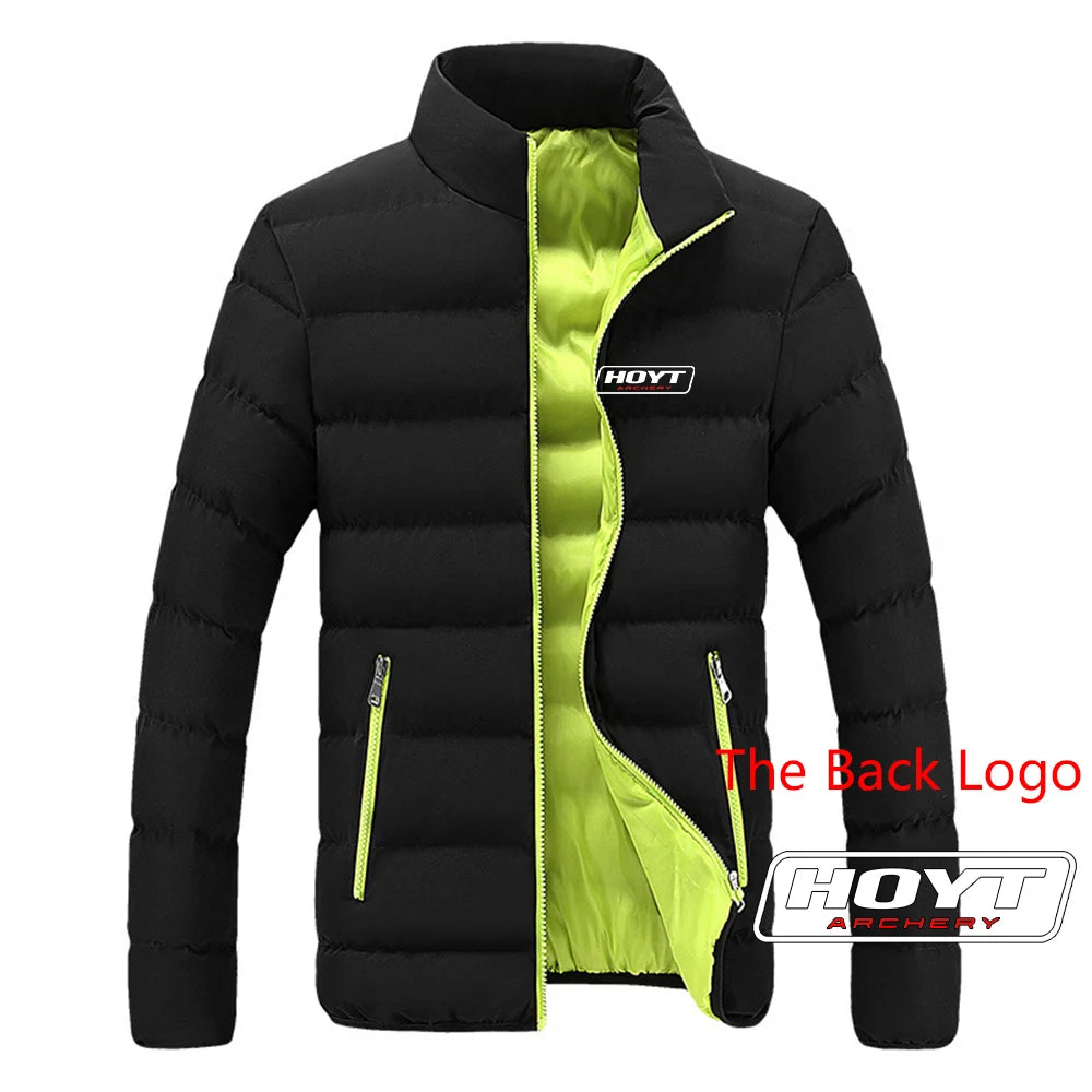 Hoyt Archery Hunting 2024 Men New Autumn And Winter Printing Warm High Quality Leisure Four-Color Cotton Jacket Hoodie Tops