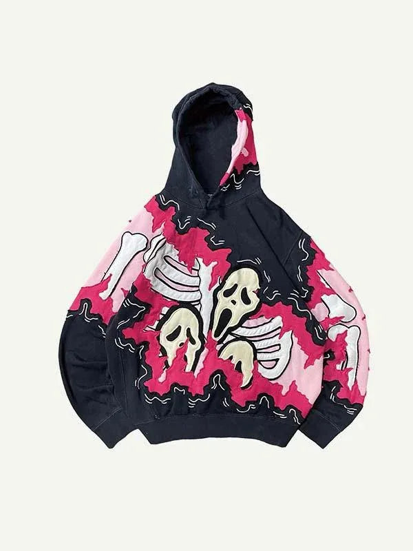 Oversize 3D Graphic Hoodie Streetwear Polyester Unisex S-6XL Black Trendy Y2K Fashion HipHop Clothing Plus Size