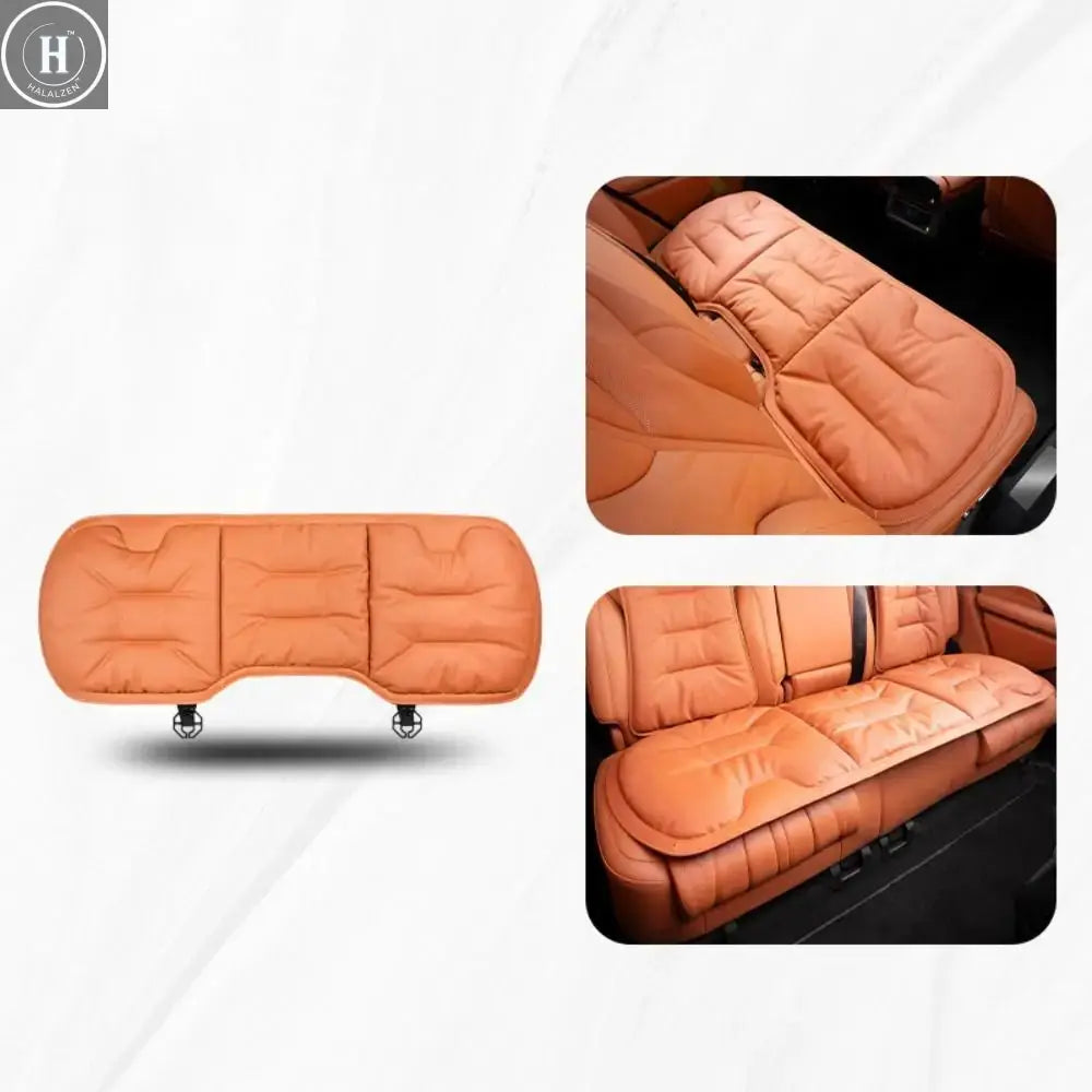 Non-slip Car Leather Cushion Soft Good Breathability Ventilated Four-season Cushion Universal Cotton Auto Seat Cushion Travel HALALZEN